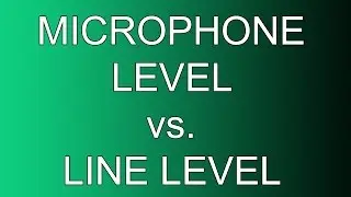 Microphone Level vs Line Level Audio Demonstration