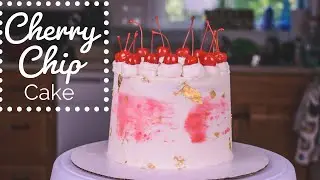 How to make a CHERRY CHIP CAKE | Baking Sweet Sunshine