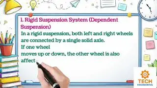 Suspension system and its types