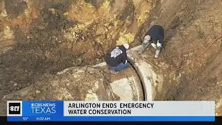 Arlington ends emergency water restrictions after pipe bursts