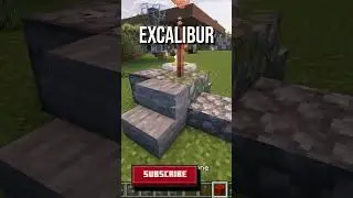 Excalibur Sword Tutorial #minecraft #minecraftcrops #minecraftshorts #minecrafthowto #minecraftguide