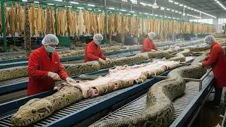 Inside Snake Leather Factory &ndash; From Snake Skin to Luxury Jacket (Full Process)