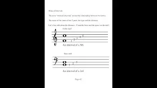 Musical intervals means the relationship between two notes. -