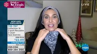 Collection 18 3pack Reusable 2Layer Face Scarves