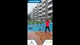Happy Mayfairians, Happy us ! Mayfairians enjoying Aqua Zumba @ Mayfair Greens 2 Matigara, Siliguri