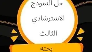 النموذج الاسترشادي الثالث بحته