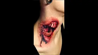 Amazing 3D Tattoos - Best Tattoo Design Ideas #Shorts
