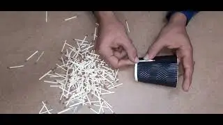 Amazing Matchstick Cup & Saucer Chain Reaction 🔥