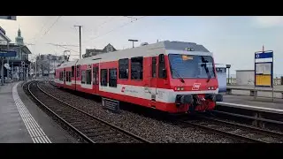 Swiss SBB Trains and Cable Car at Santis in Switzerland January 2026