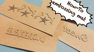 how to make your own embossing mats for leather - Tutorial