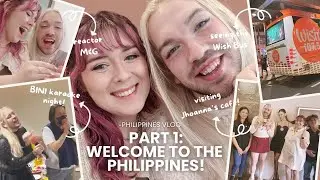 WE WENT BACK TO THE PHILIPPINES! 🇵🇭 VLOG Pt 1: Visiting BINI Jhoanna's cafe, karaoke, M&G and more!