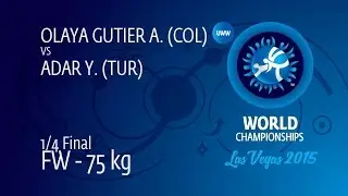 1/4 FW - 75 kg: A. OLAYA GUTIER (COL) df. Y. ADAR (TUR) by FALL, 6-7