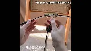 People often ask how to remove the automatic buckle belt. Please take a closer look at the video