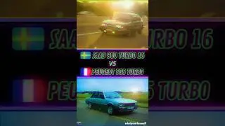 SAAB 900 TURBO 16 VS PEUGEOT 505 TURBO