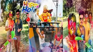 Happy holi  special vlog 2025 🎨| Bhang drink, making video also | Holi comedy and funny video