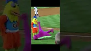Barney on god mode #shorts #barney #dancebattle #barneytheme #remix