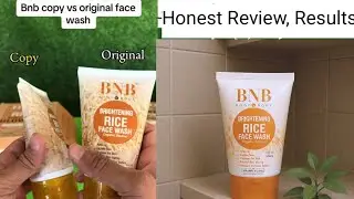 BNB Brighting Rice face wash honest review/ real and fake difference/results,price and how to apply