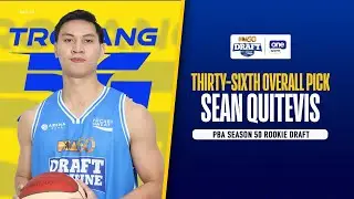 Sean Quitevis is the THIRTY-SIXTH overall pick | PBA Season 50 Rookie Draft