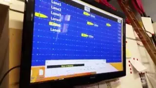 test race using the Concept 2 software