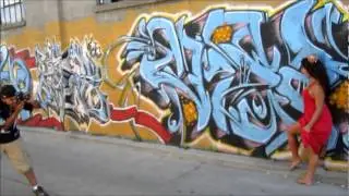 HIP HOP HONEYS OF TORONTO GRAFFITI STREET SHOOT.