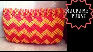 Macrame simple purse complete tutorial