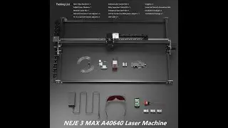 NEJE 3 max laser engraver  cutter unbox  review  first test + grounding upgrade & A40640