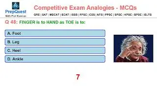 Практика высокоуровневых вербальных аналогий | Конкурсные экзамены MCQ FPSC, PPSC, GRE, SAT #prep...