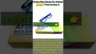 Bluelight filter Glasses | anti blue light glasses | bluelight glasses | #short #shorts #deals