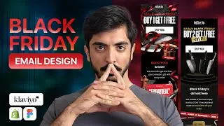 How to design high converting email designs for Black Friday BFCM | shopify klaviyo email marketing