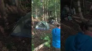 Air rifle - balloon targets - wild camping - target practice