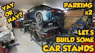 Building Stands For Stacking Iconic 90s Cars! Stacked S14 Above My Drift RX7. Good Idea Bad Idea?