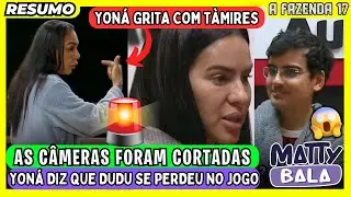 🟡YON&Aacute; manda T&Agrave;MIRES CAL4R A BOCA // PE&Otilde;ES RECEBERAM MENSAGEM e RECORD CORTA as C&Acirc;MERAS #afazenda