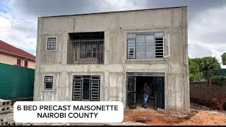 Hidden Roof Beauty | 6 Bedroom Precast Maisonette Progress Update | Nairobi County