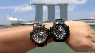 World Tour CASIO JAPAN G-SHOCK GPW-1000 GPS Receipt Test at Singapore