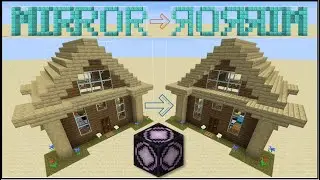 Minecraft - How To Mirror And Rotate Your Builds Using Structure Blocks!