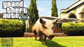 GTA 5 - HILARIOUS ANIMAL MOD! (GTA 5 Funny PC Mod Moments)