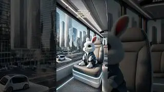 Futuristic Adventures: A Bunny&rsquo;s Day with Robots!