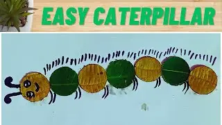 Easy Caterpillar Craft | Cute Caterpillar Craft Using Fall Leaves | leaf art