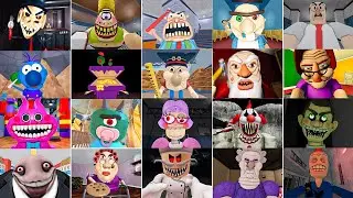 EPIC SCHOOL ESCAPE, EVIL GRANDMA, BARRY PRISON,TEAM SCHOOL, MISS HAPPI'S, STINKY, ROBLOX JUMPSCARE'S