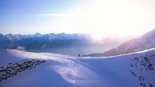 Hiking Alone in Austrian Alps Cinematic Drone 4K