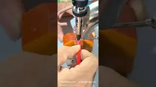 Semi-automatic soldering machine for copper column soldering #soldering