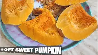 Soft Boiled Pumpkin with Sugar & Date Syrup | Easy Sweet Pumpkin Dessert
