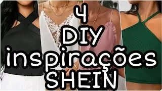 TUTORIAIS RÁPIDAS 4  blusas de retalhos de malha inspiradas na Shein / 4 blusinhas fáceis