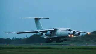 SUPER RARE MOMENT !! | Pesawat Bermesin 4 Ilyushin IL 76 RubyStar Mendarat di Bandara Semarang