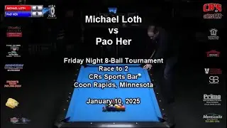 MIchael Loth vs Pao Her - Live stream billiards pool match #condensedpool #perfectaimbilliards