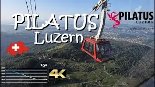 CAB RIDE 4K 🇨🇭 Pilatus Luzern - Aerial cableway - Luftseilbahn - Téléphérique «Dragon Ride» 🐉🚠 🗻