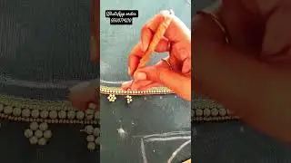 Budget friendly aari work blouse design &hearts;️#viralvideo #aariwork #embroidery #blousedesign #fashion