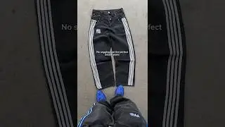 No sagging, just perfect double pants #outfit #fashion #clothingbrand #sagging #jeans