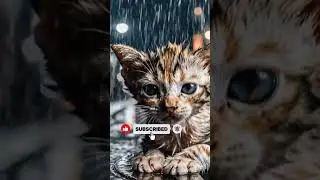 This Little Kitten Was Left Alone in the Rain #short #sad story