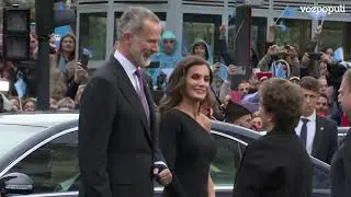 La llegada de los reyes y Leonor al Teatro Campoamor para los Premios Princesa de Asturias 2023